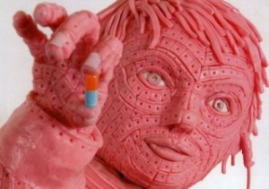 gum sculpture face